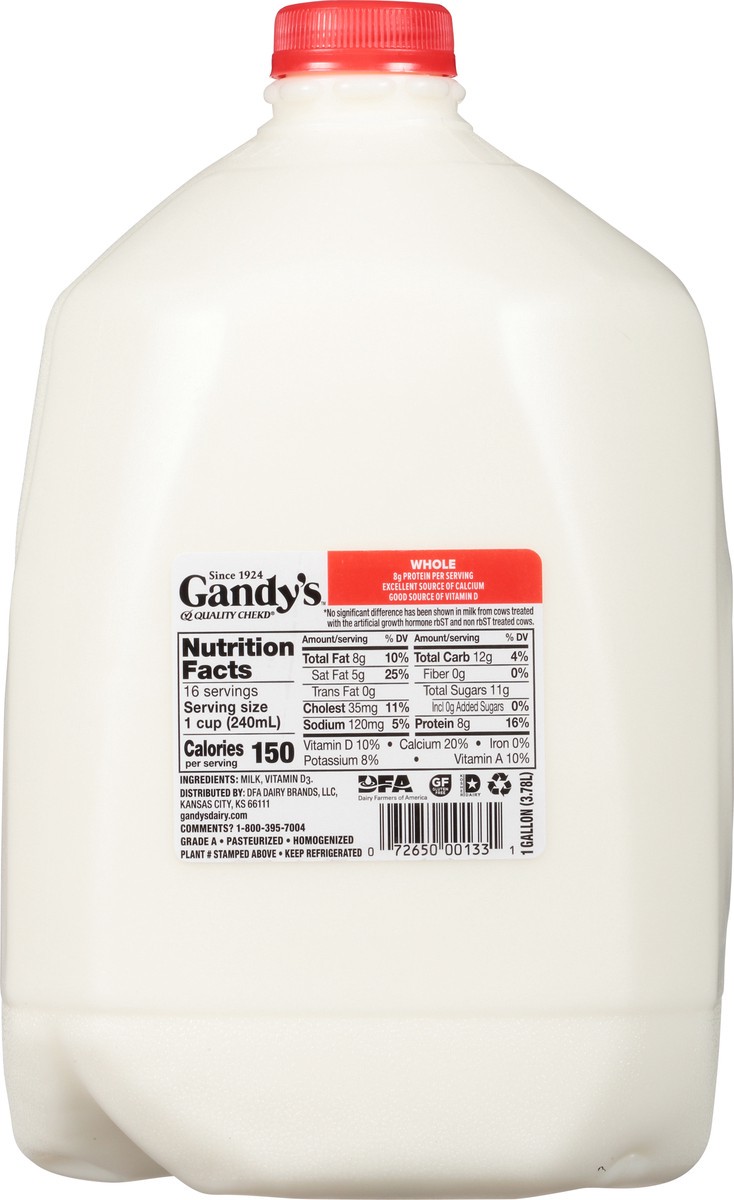 slide 2 of 14, Gandy's Whole Milk 1 Gallon, 1 gal