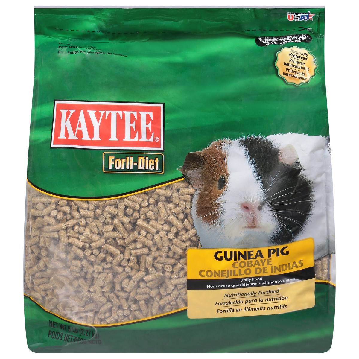 slide 1 of 1, Kaytee Forti-Diet Guinea Pig Daily Food 5 lb, 5 lb