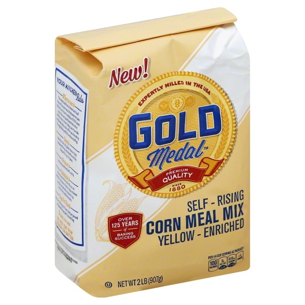 slide 1 of 1, Gold Medal Cornmeal Mix Yellow Self Rising, 2 lb