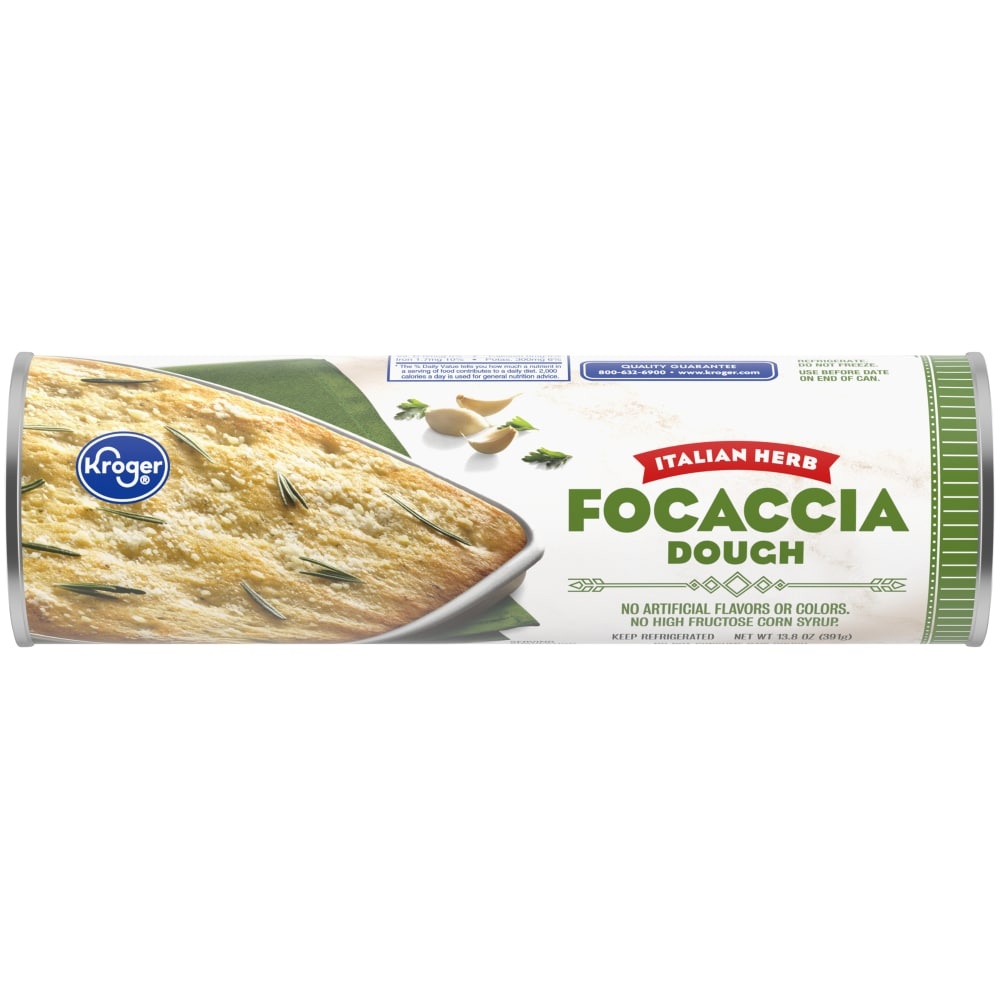 slide 1 of 1, Kroger Italian Herb Focaccia Dough, 13.8 oz