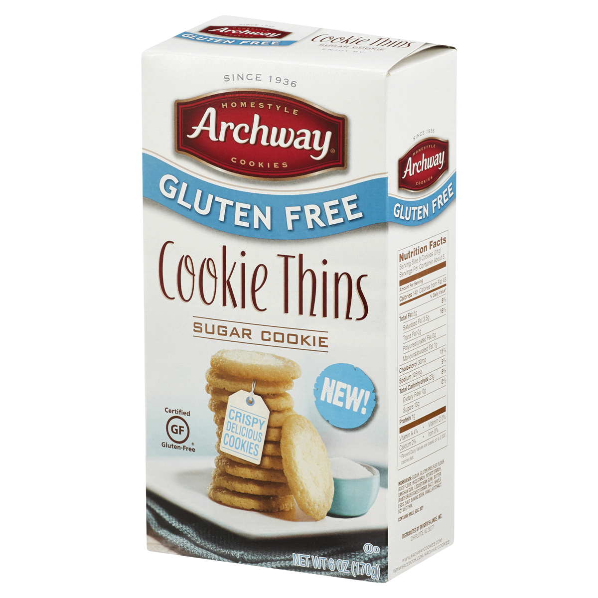 Archway Cookies Gluten Free Sugar Cookie Thins 6 oz Shipt