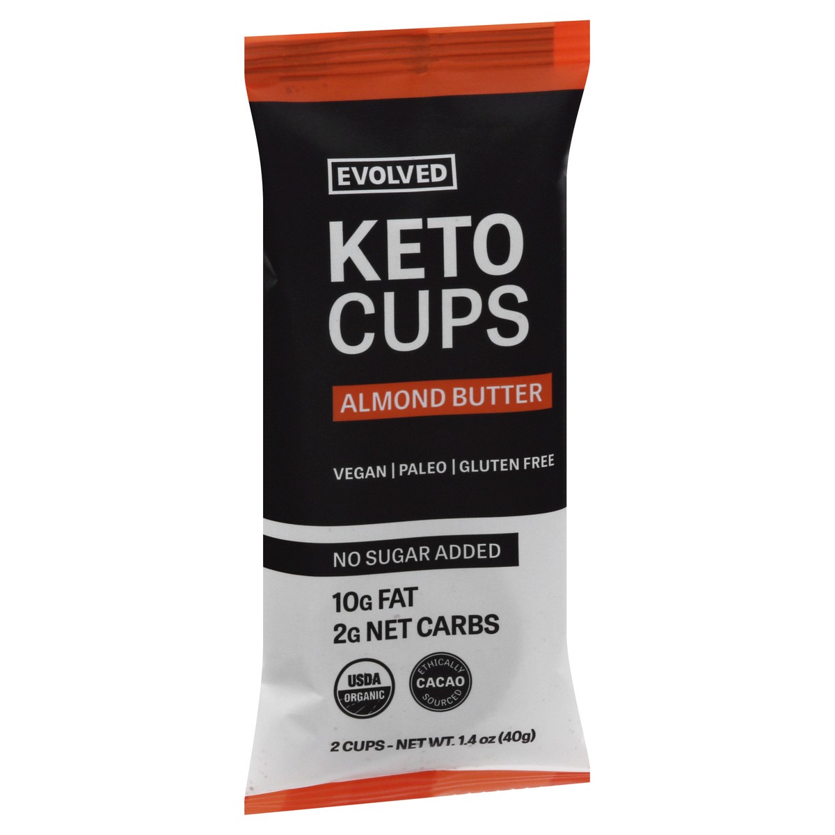 slide 9 of 9, EVOLVED Org Almond Keto Cups 1.41Oz, 1 ct