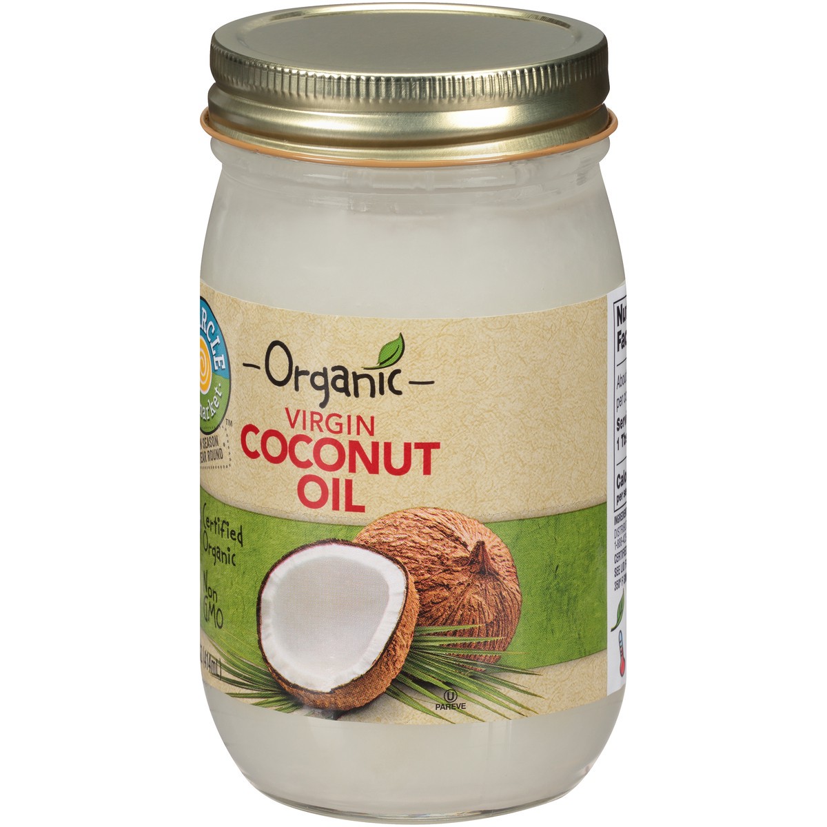 slide 5 of 9, Full Circle Market Organic Virgin Coconut Oil 14 oz, 14 oz