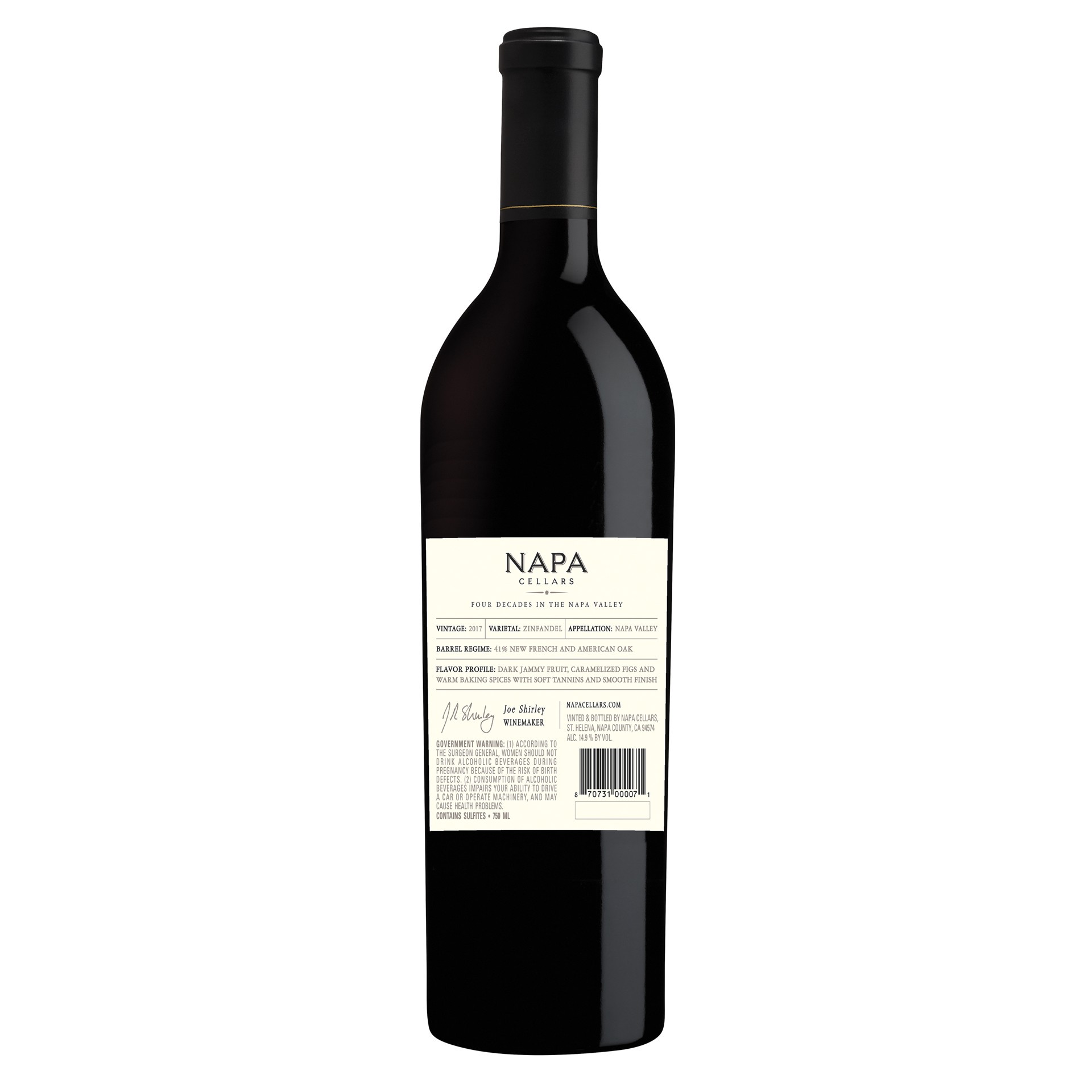 slide 2 of 4, Napa Cellars Zinfandel Red Wine, 750mL Wine Bottle, 750 ml