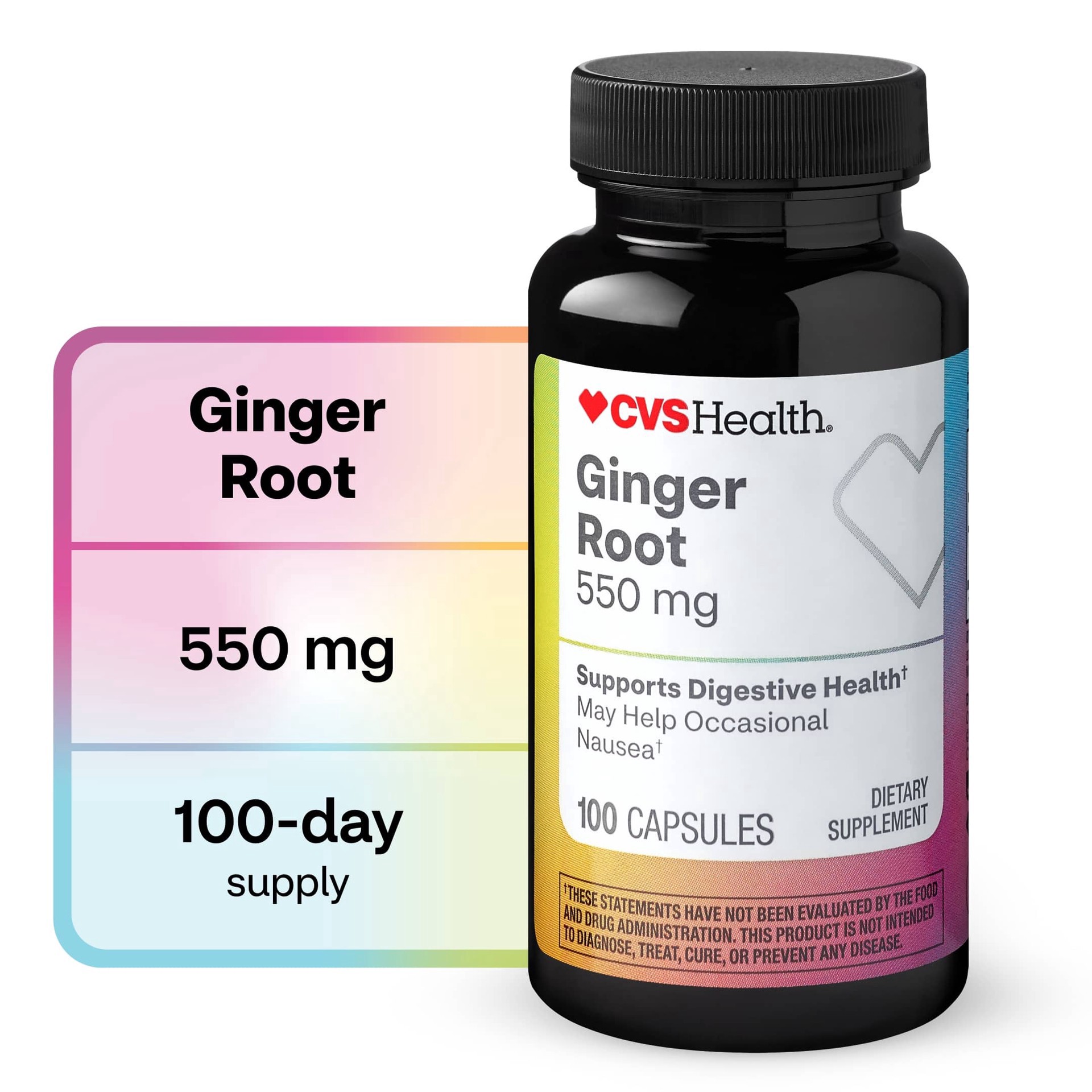 slide 1 of 1, CVS Health Ginger Root Capsules, 100 Ct, 1 ct