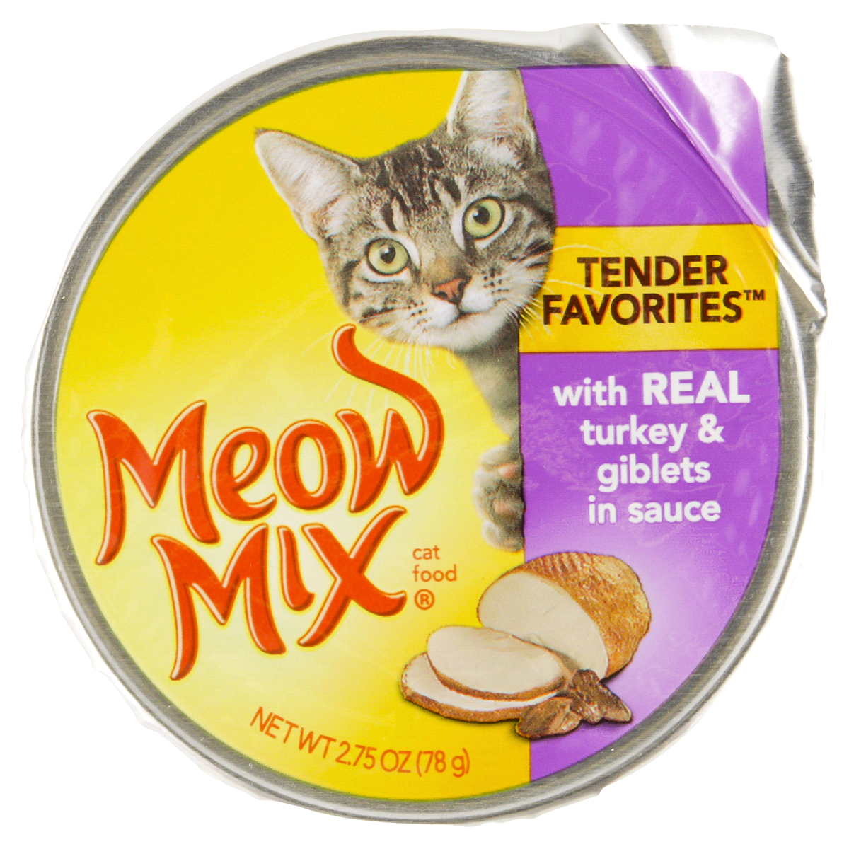 slide 2 of 4, Meow Mix Tender Favorites Tuna & Whole Shrimp in Sauce Wet Cat Food, 2.75 oz