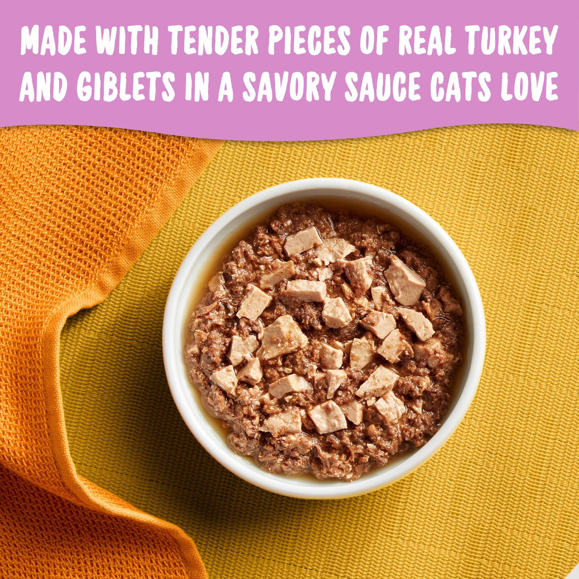 slide 3 of 10, Meow Mix Tender Favorites Cat Food, W/ Real Turkey & Giblets In Sauce, 2.75 oz