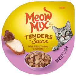 Meow Mix Tender Favorites Cat Food, W/ Real Turkey & Giblets In Sauce