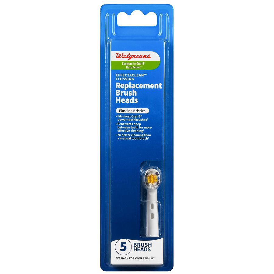 slide 2 of 5, Walgreens Effectaclean Flossing Replacement Head Brush, 5 ct
