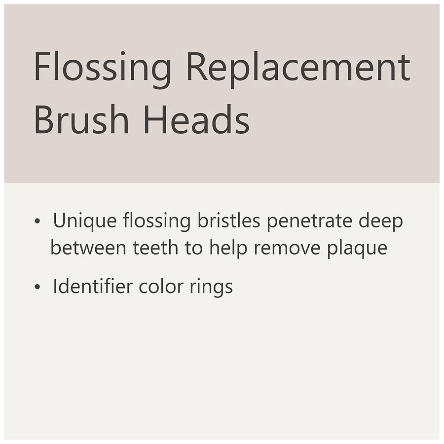 slide 4 of 5, Walgreens Effectaclean Flossing Replacement Head Brush, 5 ct