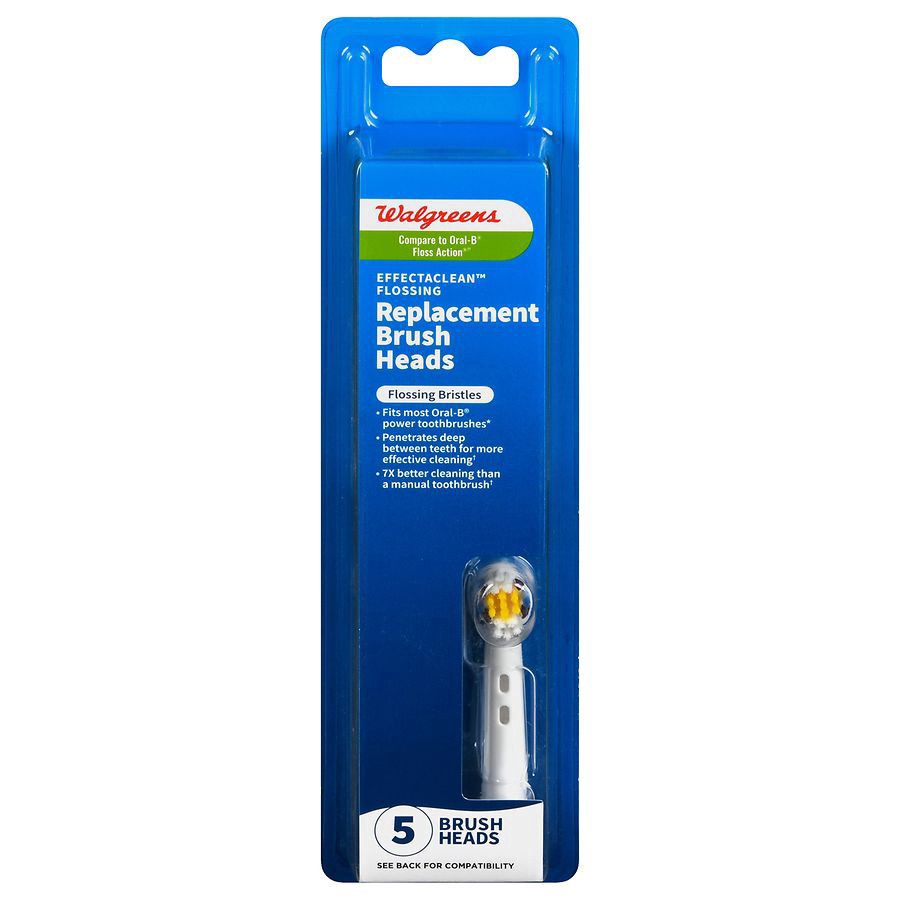 slide 1 of 5, Walgreens Effectaclean Flossing Replacement Head Brush, 5 ct