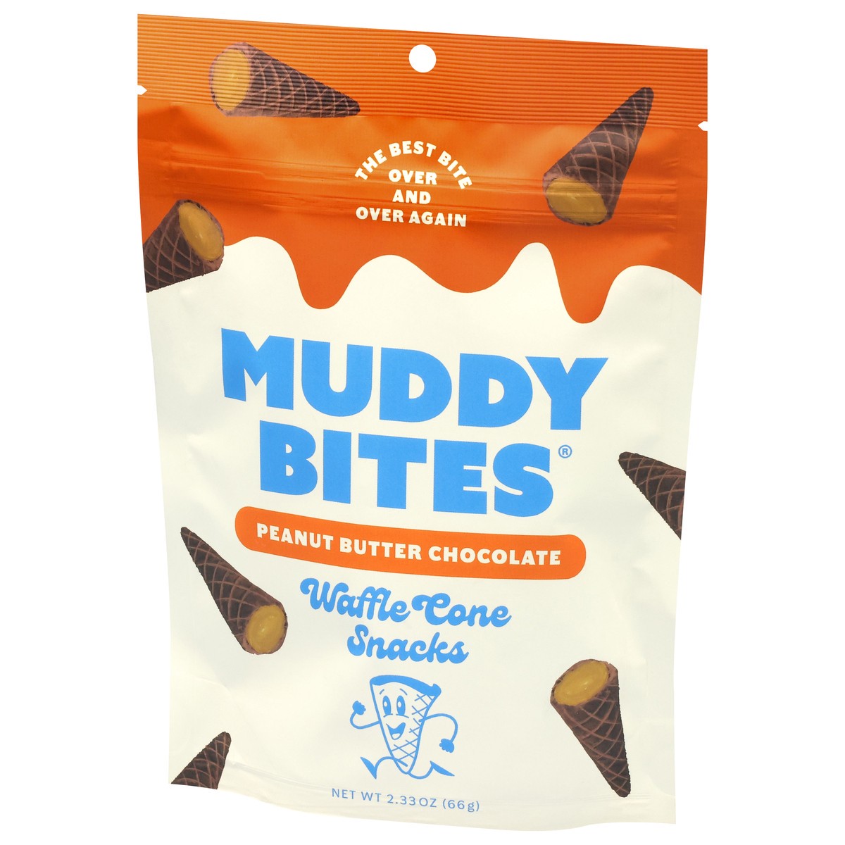 slide 7 of 15, Muddy Bites Peanut Butter Chocolate Waffle Cone Snacks 2.33 oz, 