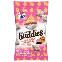 Chex Mix Muddy Buddies, Peanut Butter and Chocolate Snack Mix, 2.25 oz