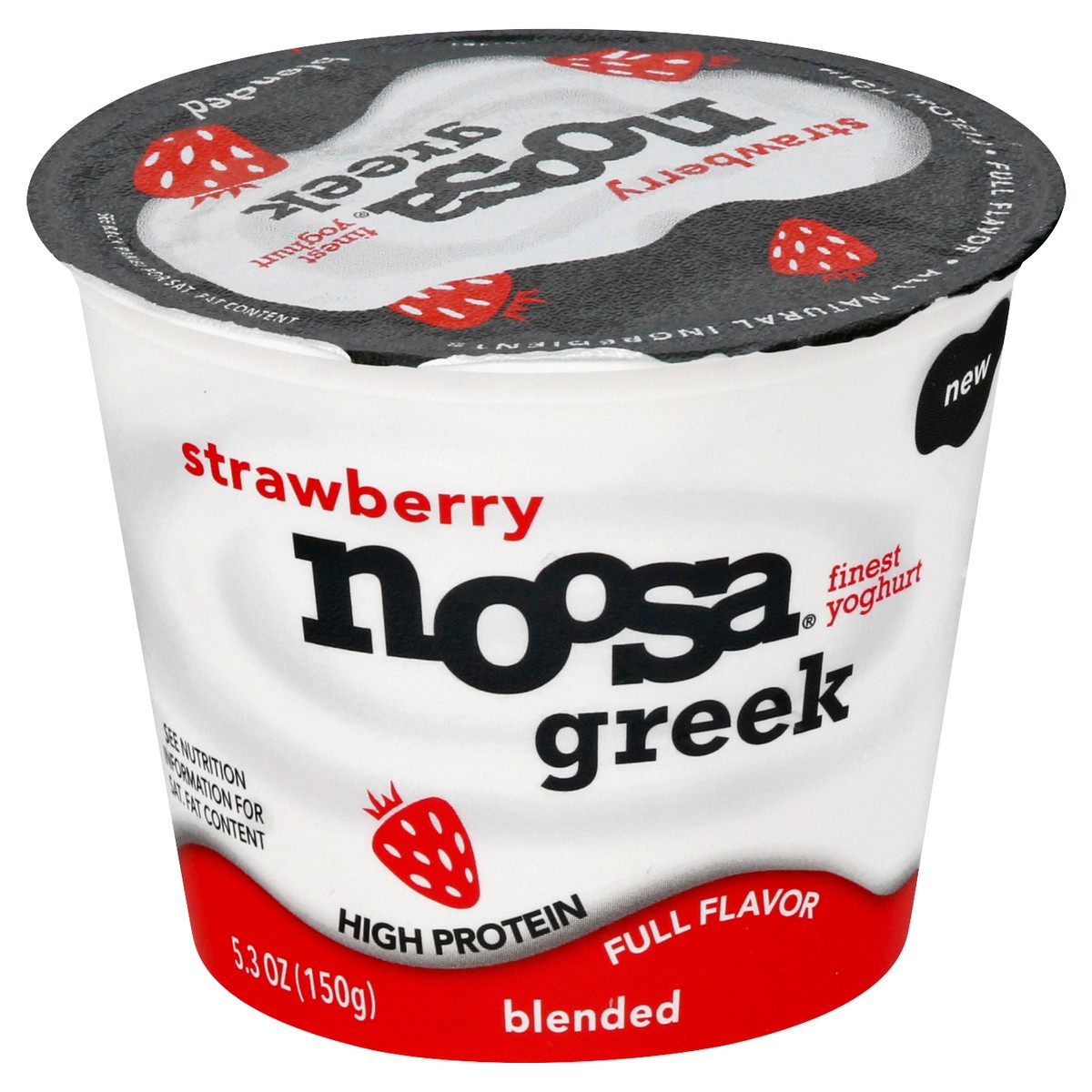 slide 1 of 9, Noosa Finest Strawberry Greek Yogurt, 5.3 oz