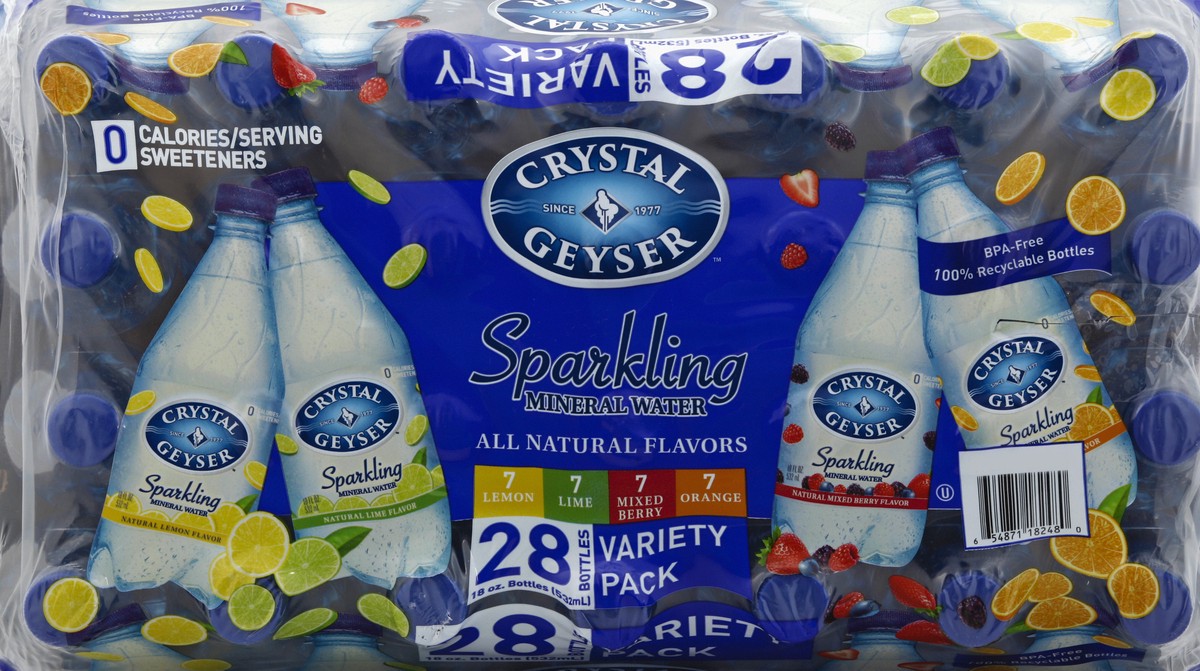 slide 2 of 6, Crystal Geyser Sparkling Mineral Water 28 ea, 28 ct