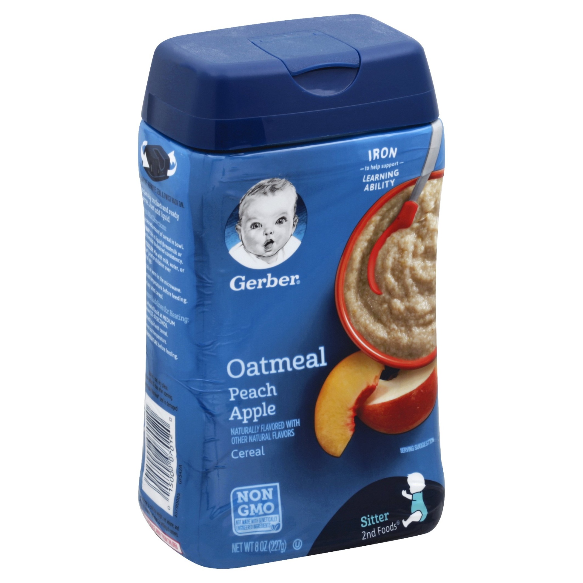 Gerber oatmeal hot sale peach apple