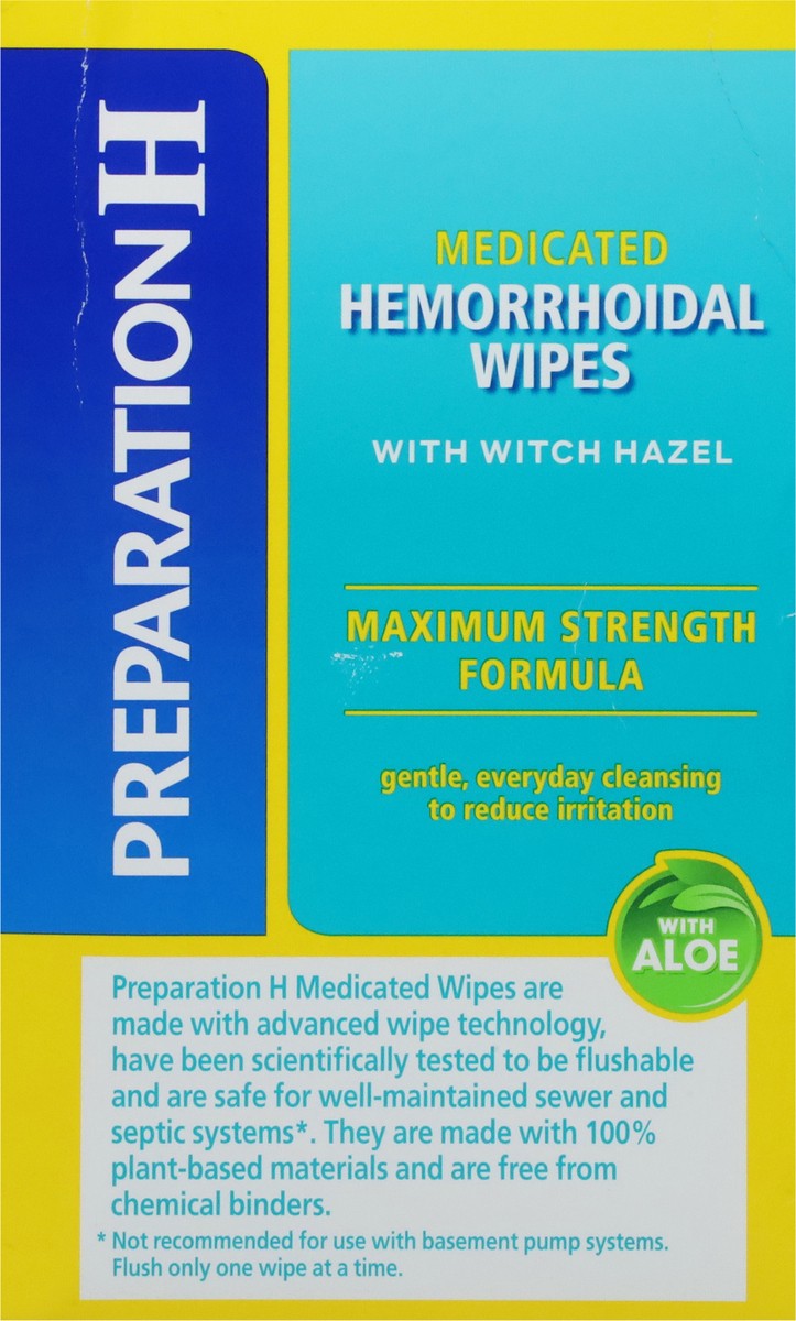 slide 11 of 14, Preparation H Maximum Strength Formula Medicated Wipes, 96 cnt