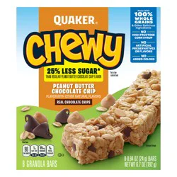 Quaker Granola Bars, Chewy, Peanut Butter Chocolate Chip