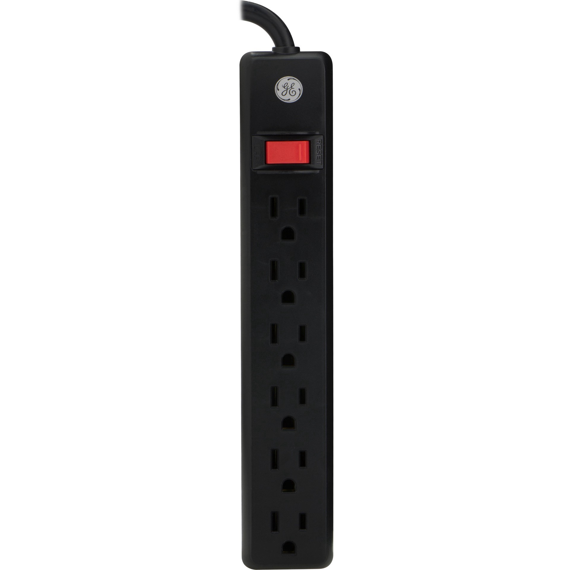 slide 3 of 6, GE 6-Outlet Power Strip, 1 ct