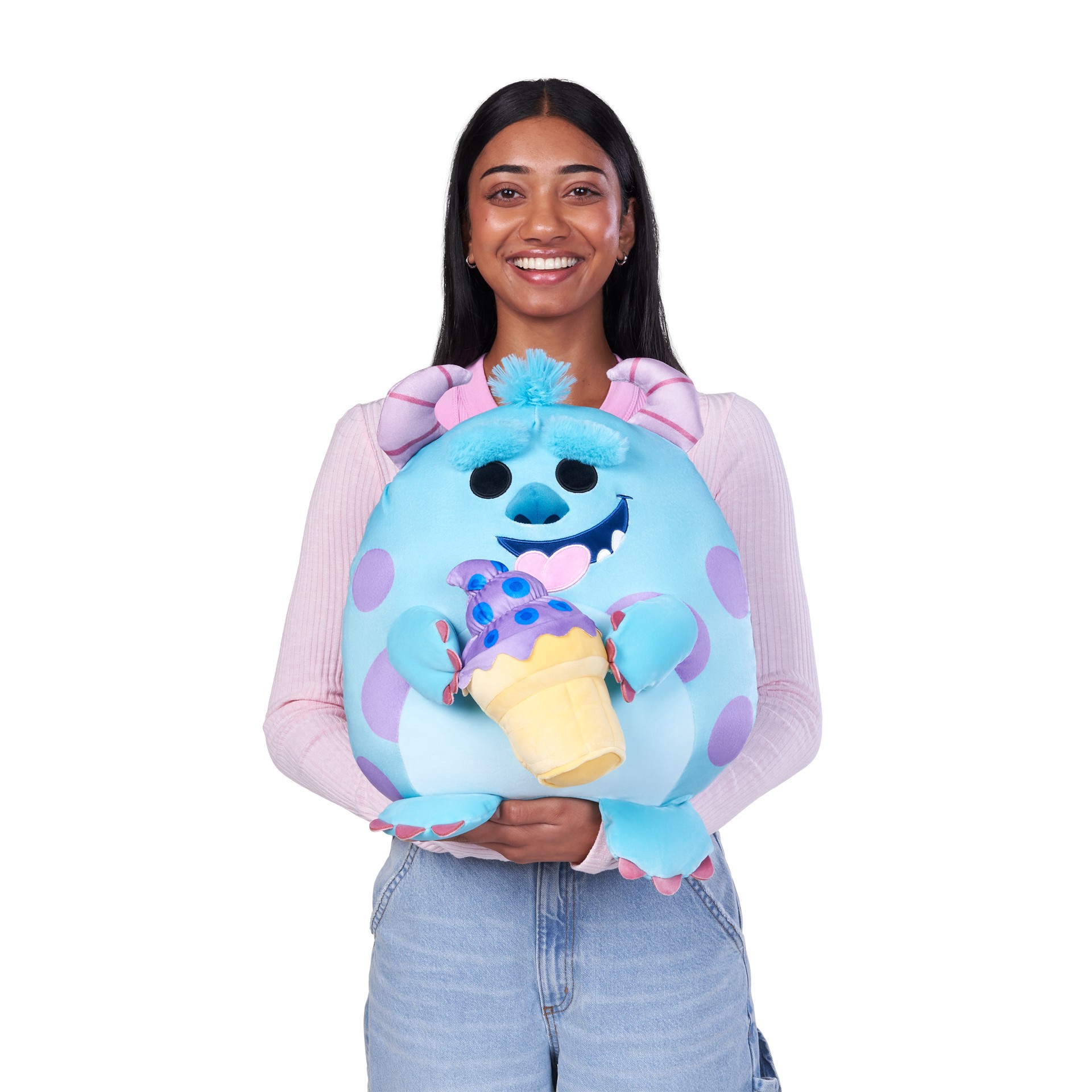 slide 2 of 2, Zuru Snackles Disney 14" Sulley With Ice Cream Plush, 14 in
