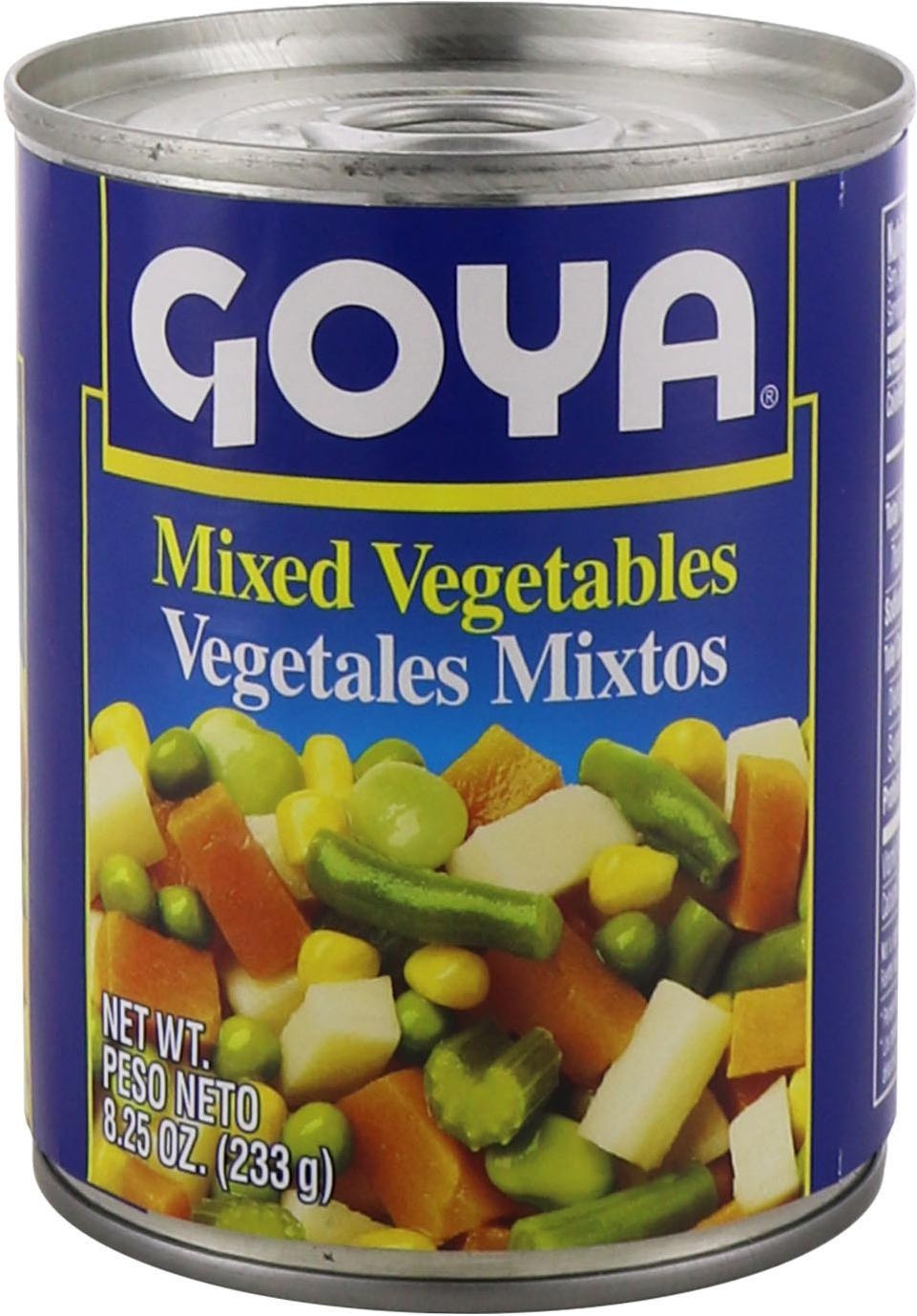 slide 1 of 1, Goya Mixed Vegetables, 8.25 oz