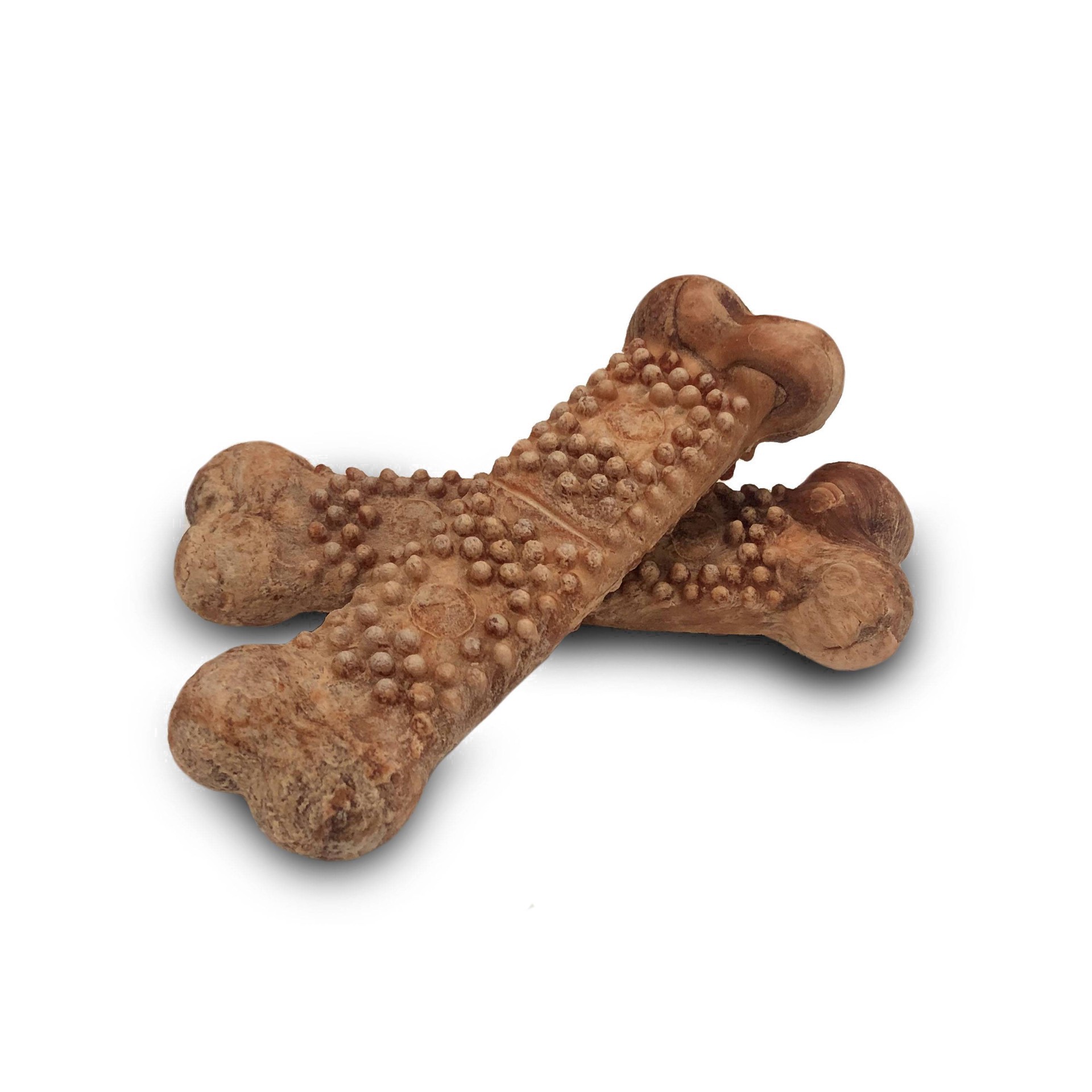 slide 38 of 51, Nylabone Natural Nubz Long Lasting Bacon Dog Treats Jumbo - Up to 50 lbs.(2 Count), 2 ct