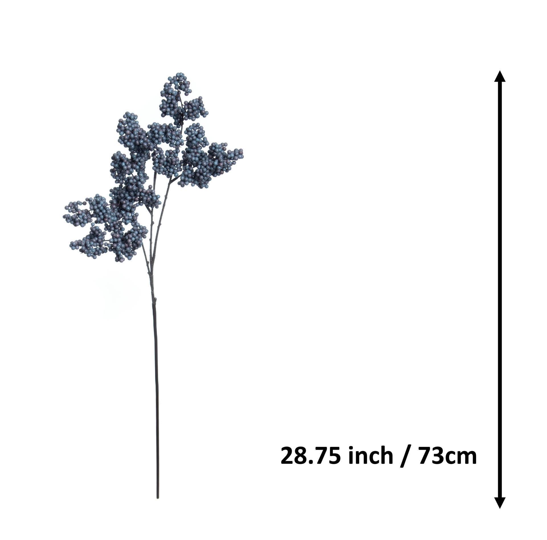 slide 3 of 3, 28.75" Dark Blue Berry Stem By Ashland, 6.5 in x 3.5 in x 28.75 in