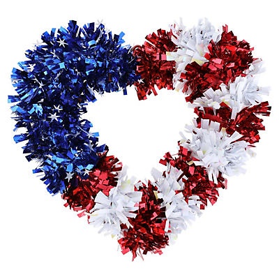 slide 1 of 1, FC Young Patriotic Heart Wreath, 1 ct