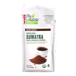 Weis by Nature Dark Roast Whole Bean Sumatra Coffee- 10 oz