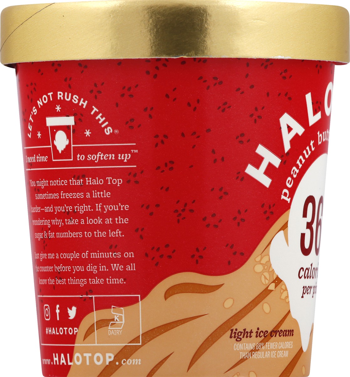 slide 7 of 9, Halo Top Peanut Butter And Jelly Ice Cream Pint - Pint, 1 pint