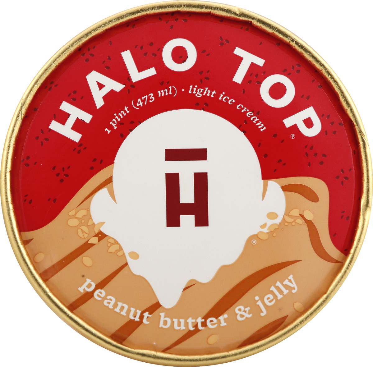 slide 9 of 9, Halo Top Peanut Butter And Jelly Ice Cream Pint - Pint, 1 pint