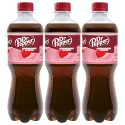 Dr Pepper Strawberries and Cream Soda, .5 L bottles, 6 pack