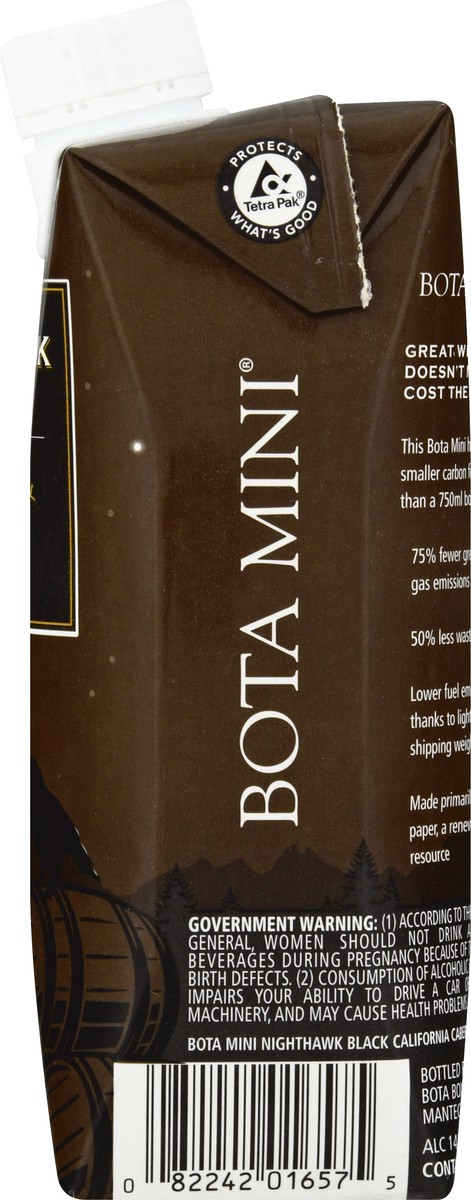 slide 9 of 9, Nighthawk by Bota Nighthawk Mini by Bota Box Bourbon Barrel Aged Cabernet Sauvignon Red Wine, 500mL, 13.5% ABV, 500 ml