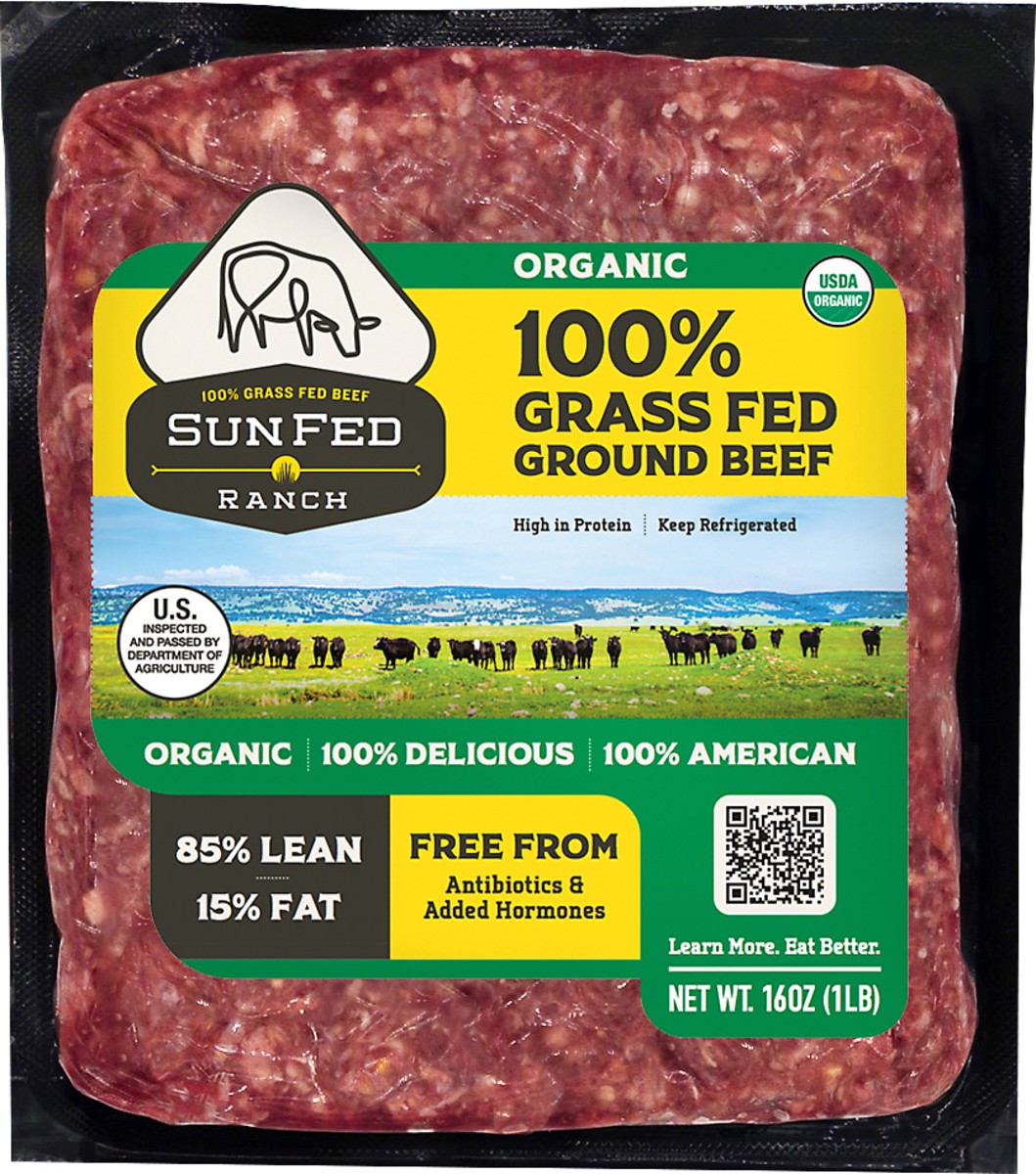 slide 2 of 3, SunFed Ranch Ground Beef, 16 oz