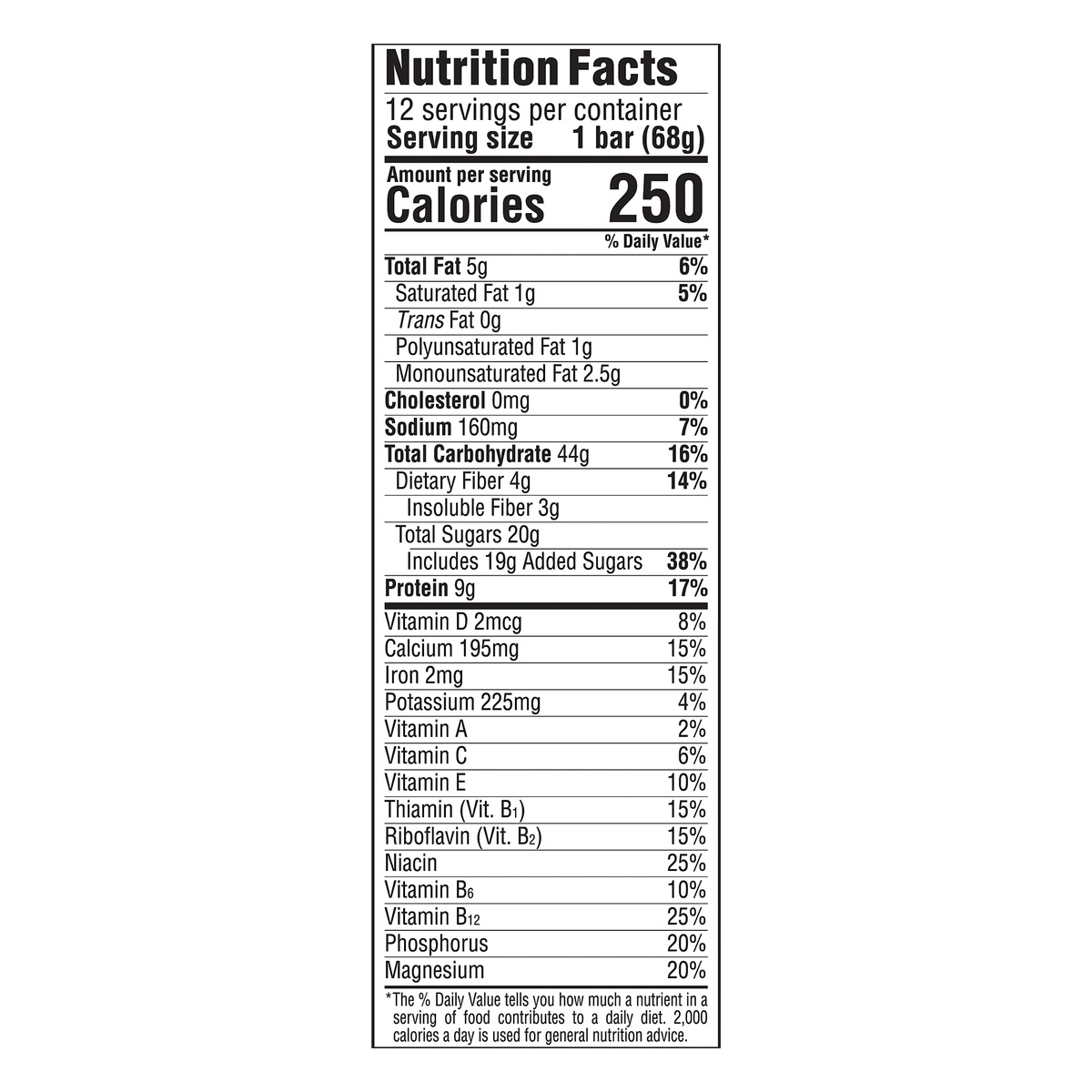 CLIF Bar Mint Nutrition Bars 12 ct Shipt