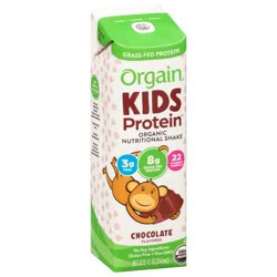 Orgain Organic Kids Nutritional Shake, 22 Vitamins & Minerals, Chocolate, 1ct