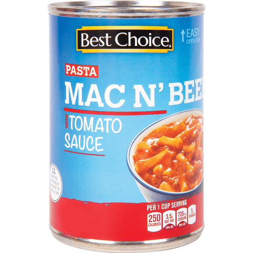 slide 1 of 1, Best Choice Mac N' Beef With Tomato Sauce, 15 oz