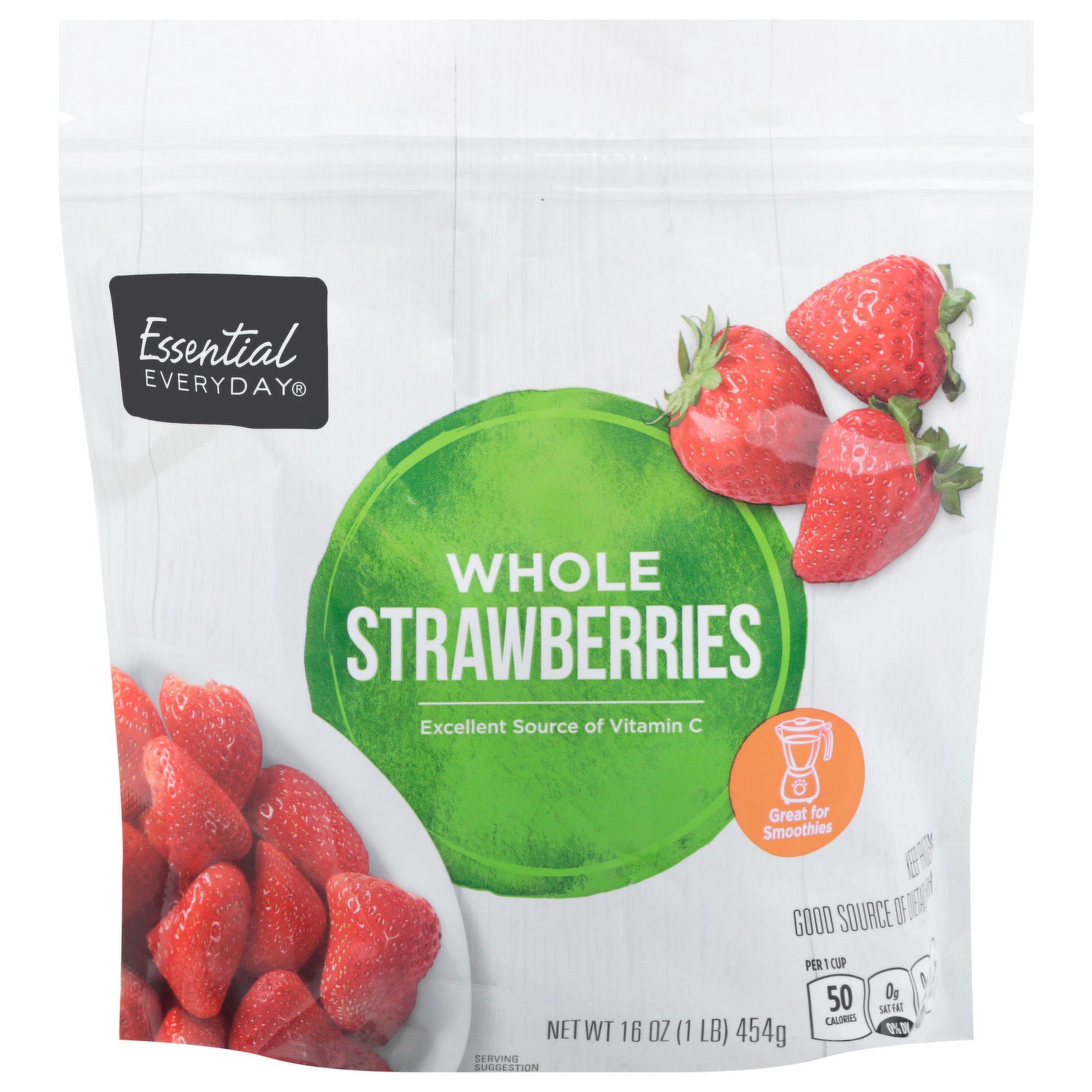 slide 1 of 1, Essential Everyday Strawberries, Whole, 16 Ounce, 16 oz