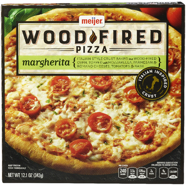 slide 1 of 1, Meijer Wood Fired Pizza Margherita, 12.25 oz