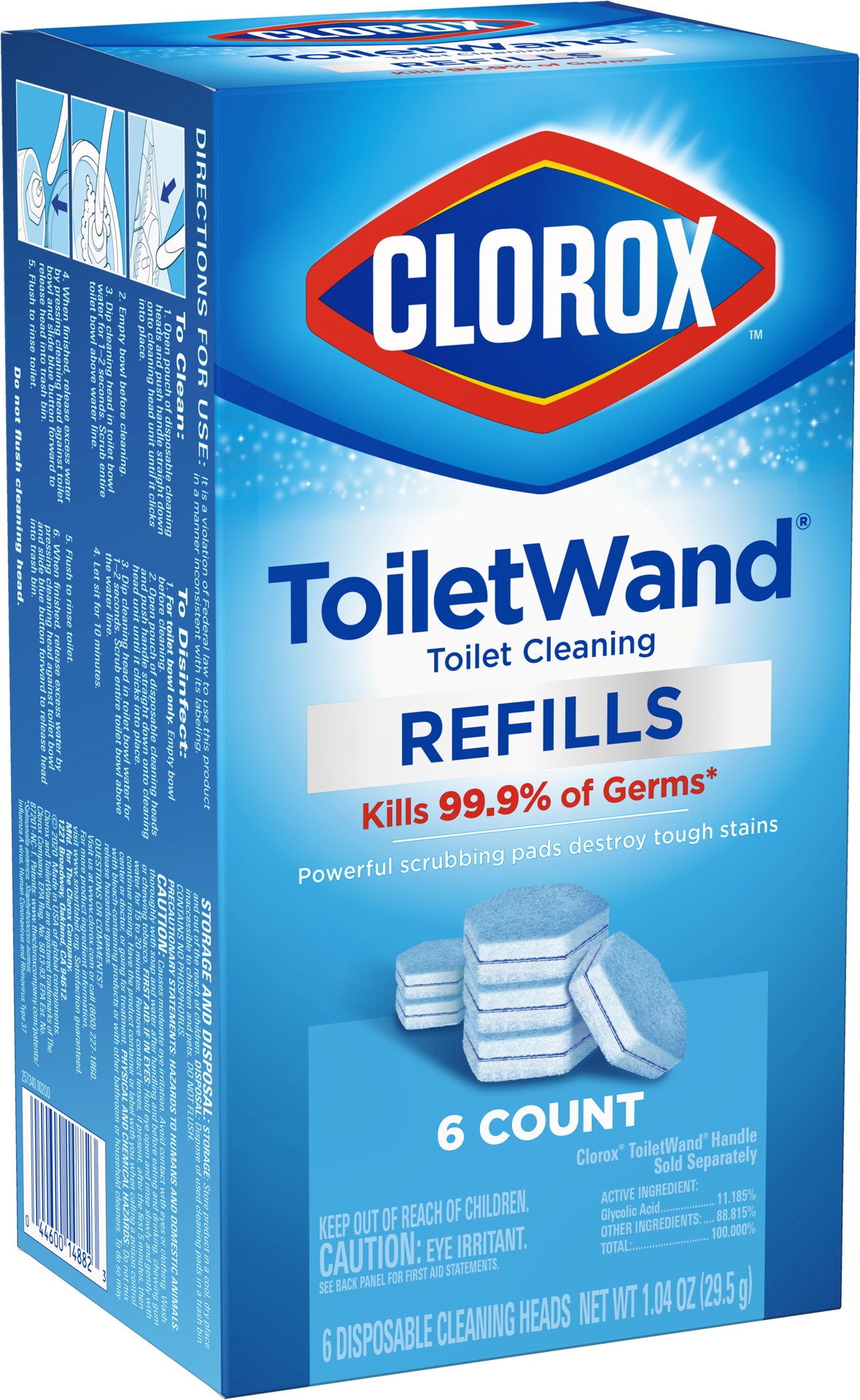 slide 2 of 5, Clorox Toilet Wand Ref Kit, 1 ct