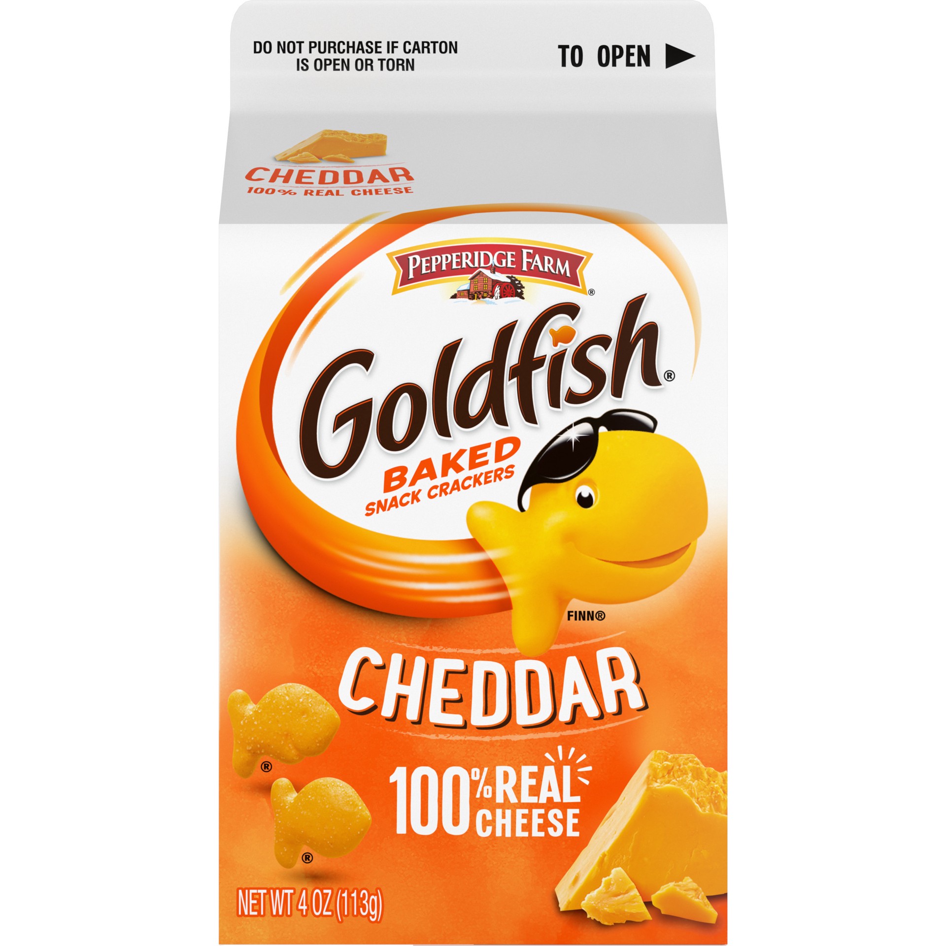 slide 2 of 5, Pepperidge Farm Goldfish Cheddar Crackers, 4 oz. Carton, 4 oz