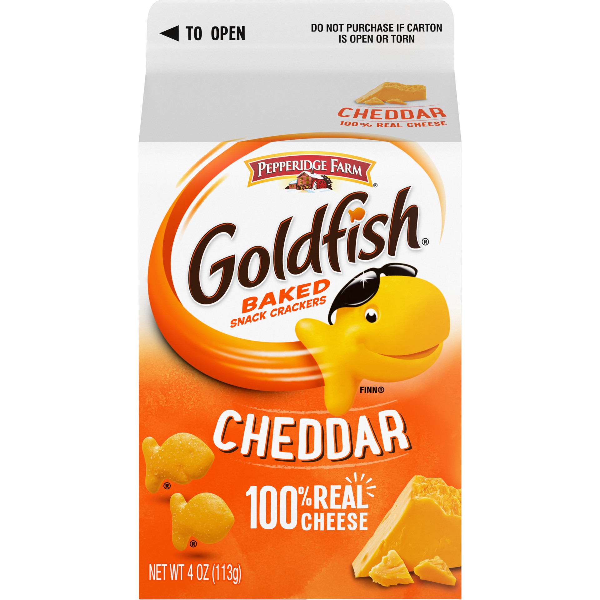 slide 1 of 5, Pepperidge Farm Goldfish Cheddar Crackers, 4 oz. Carton, 4 oz