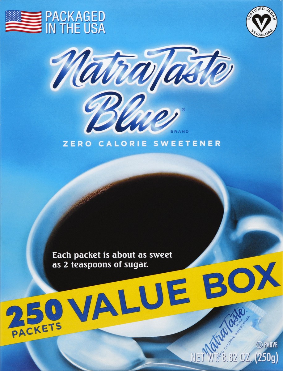 slide 1 of 5, Natra Taste Blue Sweetener 250 ea, 250 ct