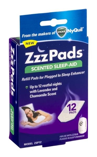 slide 1 of 1, ZzzQuil Zzz Pads Scented Sleep-Aid Pads Lavender And Chamomile Scent, 12 ct