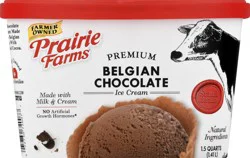 Prairie Farms Premium Belgian Chocolate Ice Cream 1.5 qt