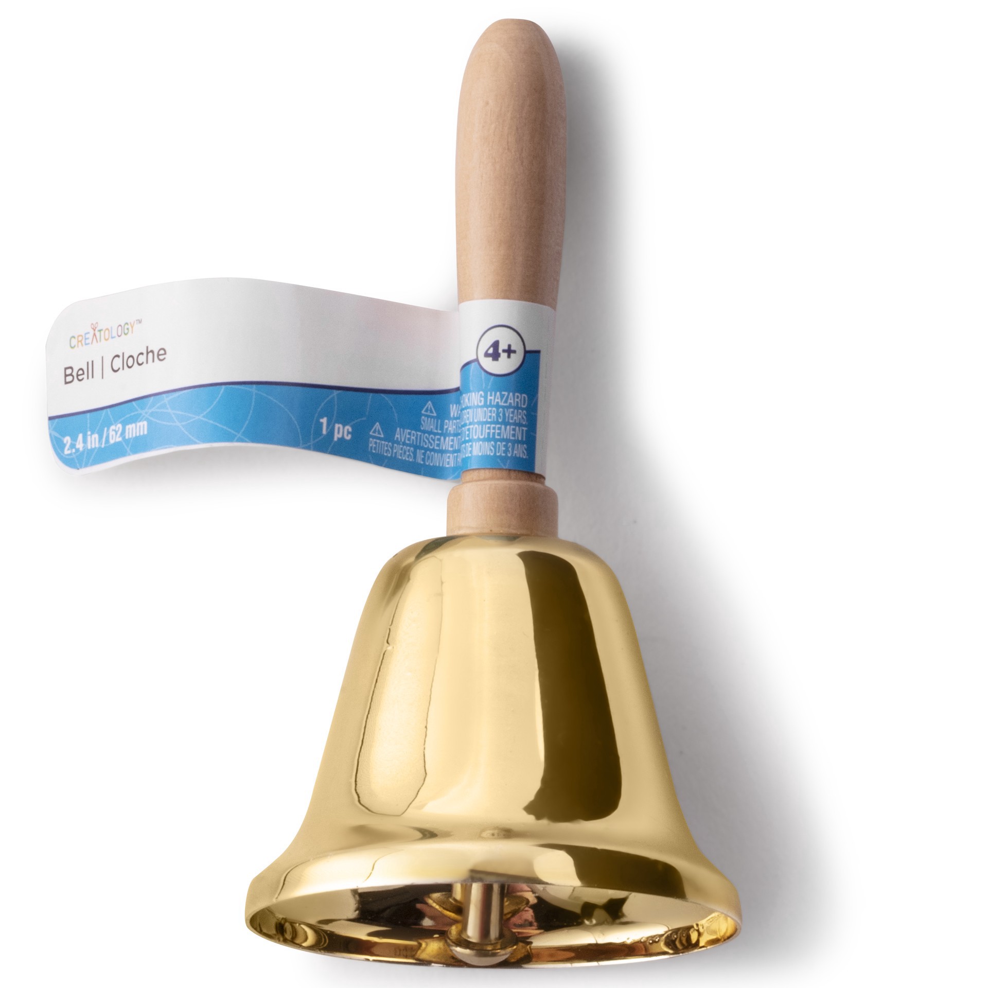 slide 2 of 2, Wood Handle Liberty Bell By Creatology, 62 mm