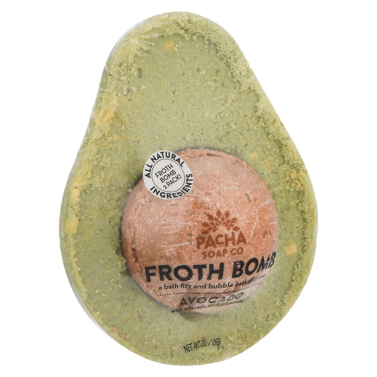 slide 3 of 9, Pacha Soap Co. Avocado Froth Bomb, 7 oz
