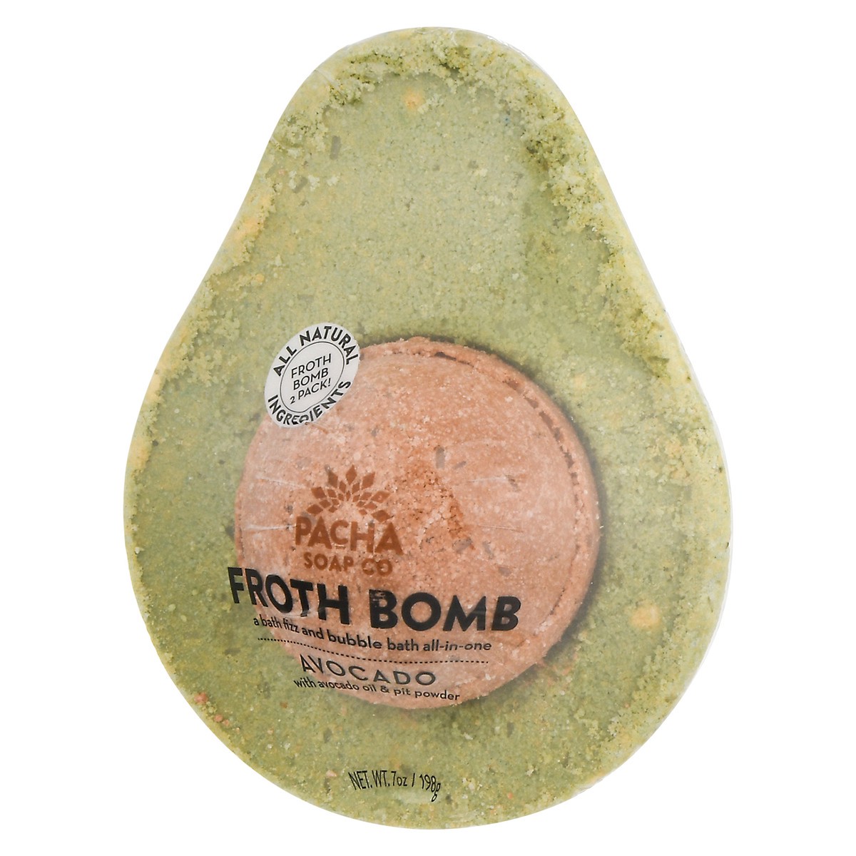 slide 8 of 9, Pacha Soap Co. Avocado Froth Bomb, 7 oz