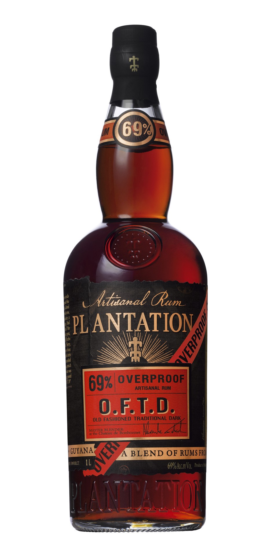 slide 1 of 1, Plantation Rum Overproof Original Dark Rum, 1 liter