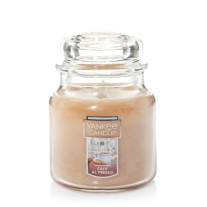 slide 1 of 1, Yankee Candle Caf Fresco Medium Classic Candle, 1 ct